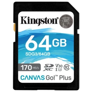 Kingston Canvas Go! Plus SD-kaart | 64GB | UHS-I Klasse 10