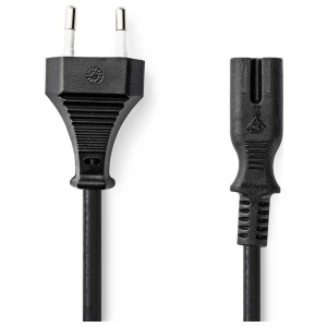 Nedis CEGL11040BK05 | Elektriciteitssnoer | 0,5 m | Eurostekker naar IEC-C7 | Zwart