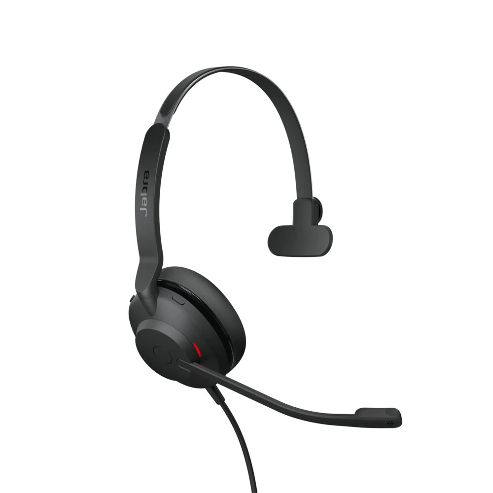 Jabra Evolve2 30 UC | Mono Bedrade On-Ear Headset USB-C | Zwart - Afbeelding 3