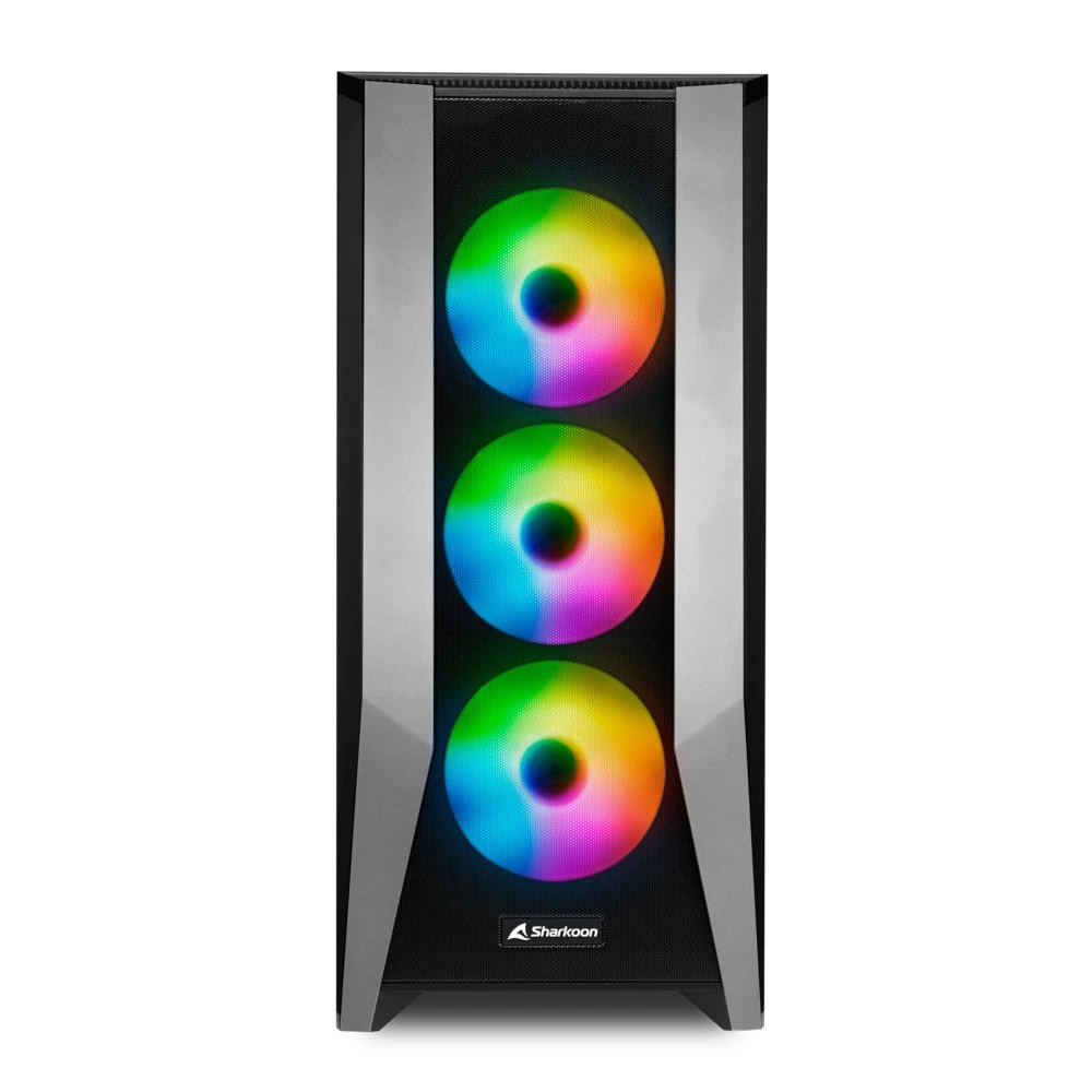 Sharkoon TG7M RGB | Midi Tower Case | Zwart - Afbeelding 2