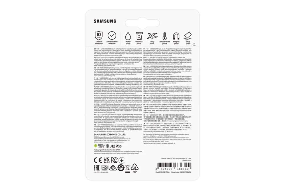 Samsung PRO Plus | MicroSDXC | 1TB | Class 10 | UHS-I U3 - Afbeelding 3