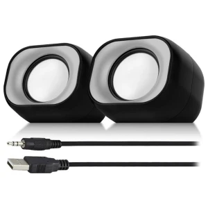 Eminent EM3513 | 2.0 Luidsprekerset | Compact Stereo Geluid | 34W RMS