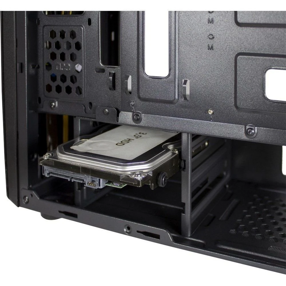 Inter-Tech Thunder Blue Light | Midi Tower Case | Zwart | RENEWED - Afbeelding 2
