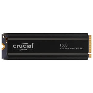 Crucial T500 | 4TB NVMe SSD | M.2 Gen4 | 7.000 MB/s Lezen | 6.900 MB/s Schrijven | Heatsink