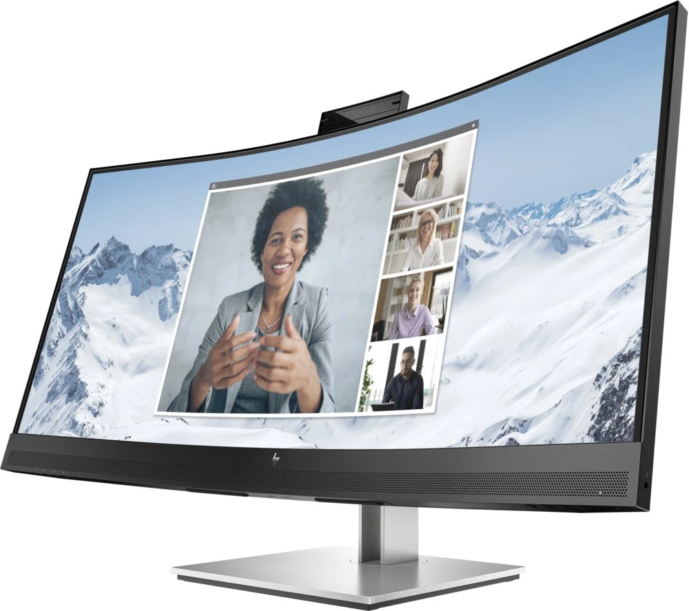 HP E34m G4 34" | 3440x1440 VA | 75Hz | Curved | USB-C | Webcam, Microphone & Speakers | Conferencing Monitor | Ergonomic Design - Afbeelding 2