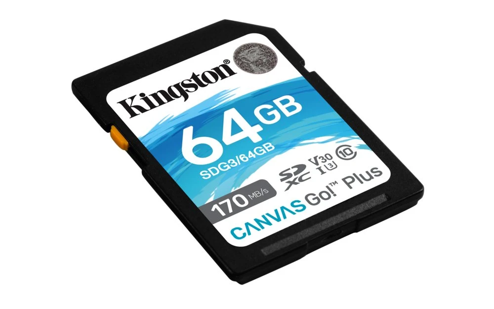 Kingston Canvas Go! Plus SD-kaart | 64GB | UHS-I Klasse 10 - Afbeelding 2