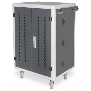 DIGITUS DN-45002 | Laadwagen 30 Devices | USB Opladen | Geschikt voor 15.6" Laptops en Tablets | Verrijdbaar | Zwart