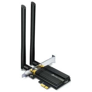 TP-Link Archer TX50E | Wi-Fi 6 PCIe Adapter | 2402 Mbps (5 GHz) + 574 Mbps (2,4 GHz) | Bluetooth 5.0 | PCIe x1