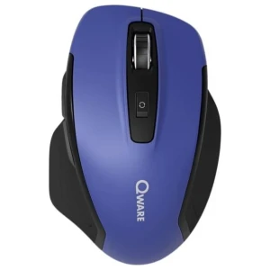 Qware Glasgow | Draadloze Muis | Rechtshandig | RF + Bluetooth | 1600 DPI | Blauw/Zwart