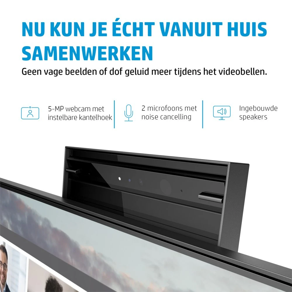 HP E24m G4 23,8" | 1920x1080 FHD IPS | 5ms | 99% sRGB | USB-C met 65W Power Delivery | 5MP Pop-up Webcam | Stereo Speakers | Microfoon | Monitor - Afbeelding 13