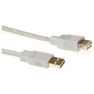 ACT | USB 2.0 Verlengkabel | USB-A Male naar USB-A Female | Ivoor