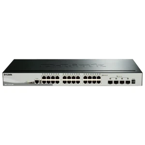 D-Link DGS-1510-28X | Managed L3 Stackable Smart Switch | 28 Poorten | Gigabit Ethernet (10/100/1000 Mbps) | 24x RJ45 + 4x SFP+