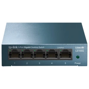 TP-Link LS105G | Unmanaged Switch | 5 Poorten | Gigabit Ethernet (10/100/1000 Mbps) | Blauw