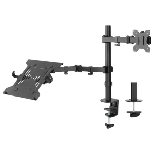 ACT AC8305 | Notebookstandaard tot 15.6" & Monitorarm tot 32" | Zwart