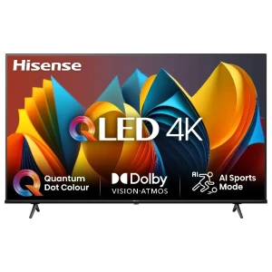 Hisense 75E79NQ 75" | 4K Ultra HD QLED Smart TV | VIDAA + Wifi | Dolby Vision voor Betoverende Beeldkwaliteit | Quantum Dot voor Rijke Kleuren | 60Hz