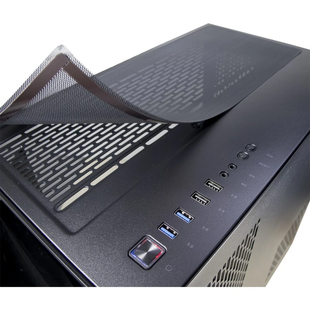 Inter-Tech C-701 Panorama | Full Tower Case | Zwart - Afbeelding 10