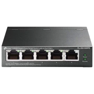 TP-Link TL-SG105PE | Managed Smart Switch | 5 Poorten | Gigabit Ethernet (10/100/1000 Mbps) | 4x PoE+