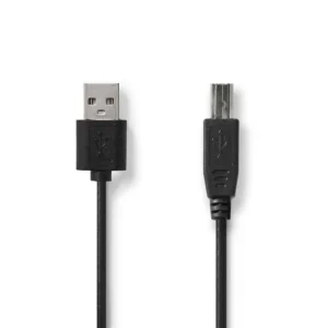 Nedis CCGL60101BK30 | USB 2.0 | USB-A naar USB-B | 3m | Zwart