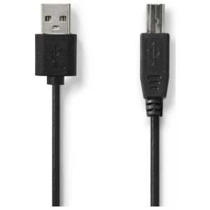 Nedis CCGL60101BK30 | USB 2.0 | USB-A naar USB-B | 3m | Zwart
