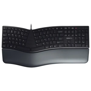 CHERRY KC 4500 Ergo | Toetsenbord | USB | QWERTY (US Engels) | Zwart