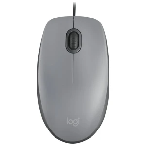 Logitech M110 Silent | Bekabelde Muis | Links- en Rechtshandig | USB-A | 1000 DPI | Grijs