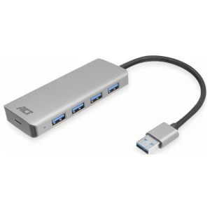 ACT AC6121 | USB 3.2 Gen 1 (3.1 Gen 1) Type-A Interface Hub | 5000 Mbit/s | Aluminium