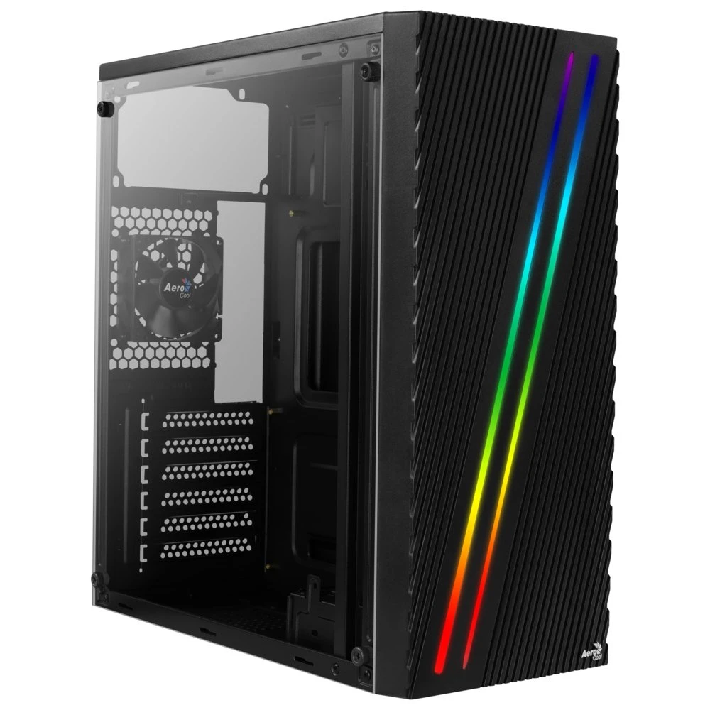 Aerocool Streak | MicroATX/Mini-ITX Behuizing | RGB Frontpaneel | USB 3.2 & 2x USB 2.0 - Afbeelding 2