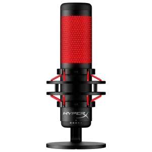 HyperX QuadCast | USB-microfoon | Rode verlichting | Voor pc en console | Zwart/Rood | Open Box