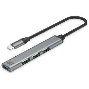 ACT AC6425 | USB 3.2 Gen 1 Interface Hub | Type-C | 5 Gbps | Grijs