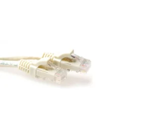 ACT UTP Cat 6A Netwerkkabel | 0,5 m | Ivoor