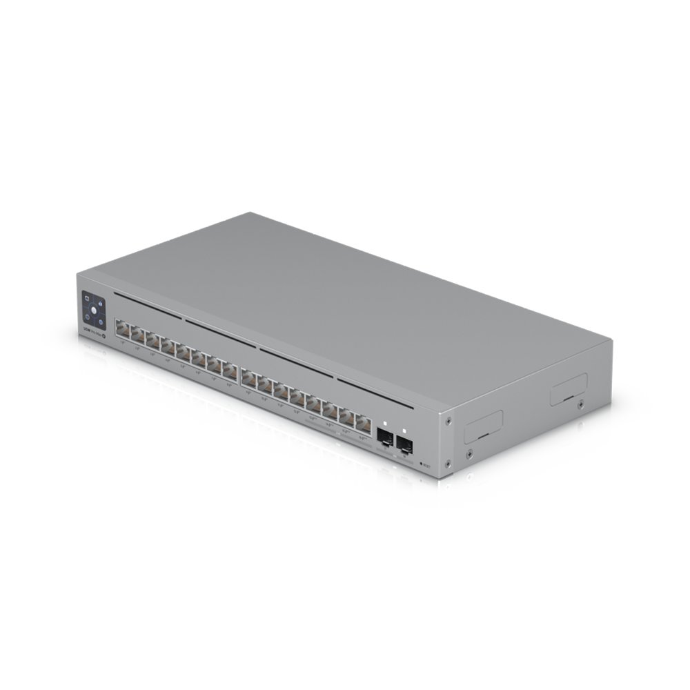 Ubiquiti UniFi Switch Pro Max 16 PoE | 16-Poorts 2.5G Switch | Managed L3 | 4x PoE++ + 12x PoE+ | Zilver