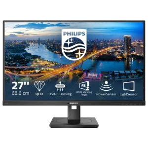Philips 276B1/00 27" | 2560x1440 IPS | USB-C | USB-Hub | 75Hz | 350cd/m² | 1000:1 Contrast | 178° Kijkhoek | Monitor