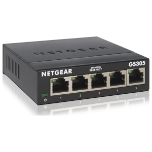NETGEAR GS305 | Netwerk-switch | Unmanaged | L2 | 5-poorts Gigabit Ethernet (10/100/1000) | Zwart