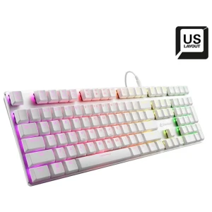 Sharkoon PureWriter RGB Wit | Bedraad Toetsenbord | QWERTY US