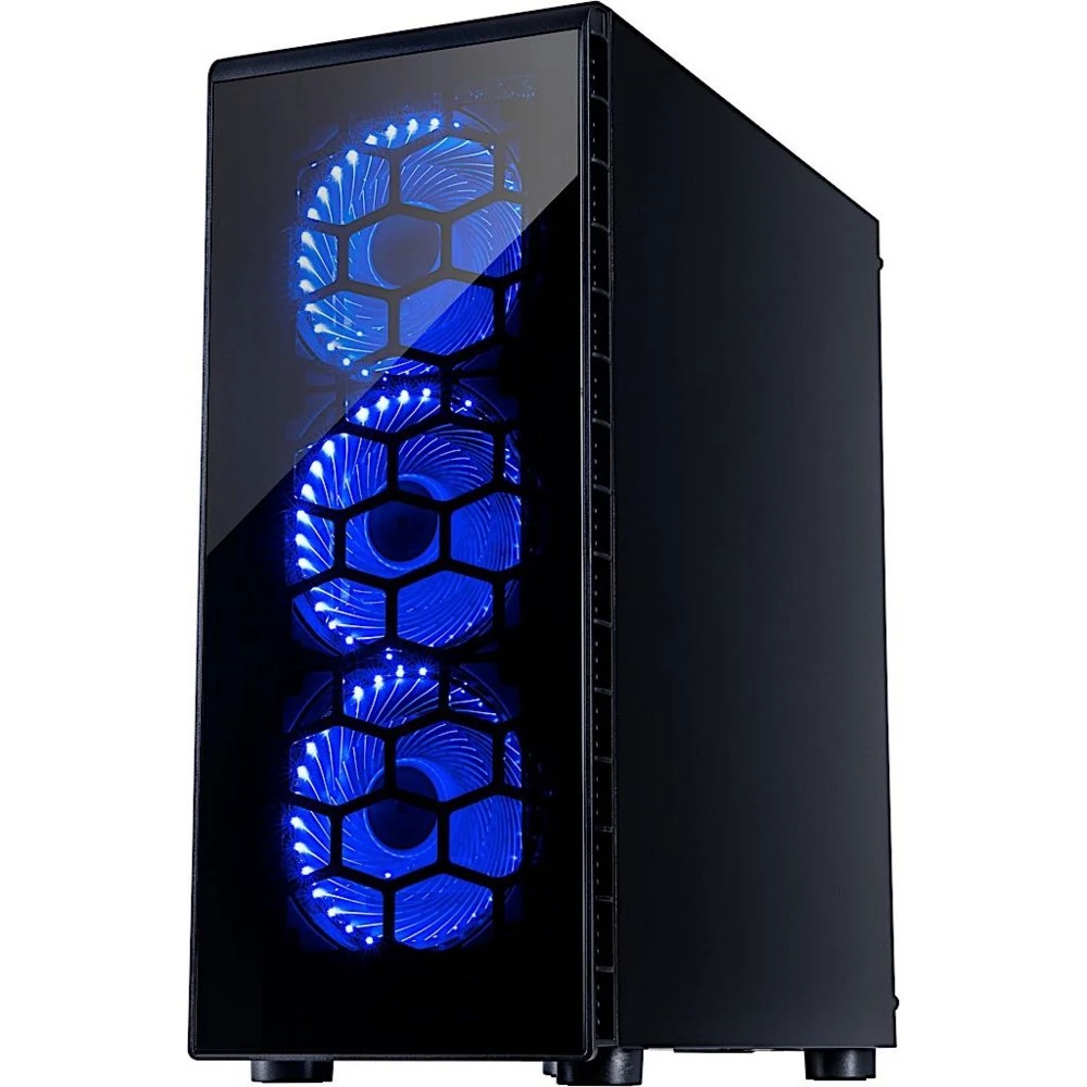 Inter-Tech CXC2 Blue Light | Midi Tower Case | Zwart - Afbeelding 11
