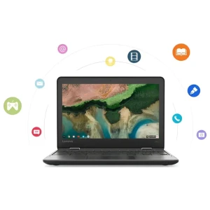 Lenovo 300e Convertible Chromebook | 11,6'' HD Touch IPS | Intel N4020 | 4GB RAM | 32GB Flash | Renewed