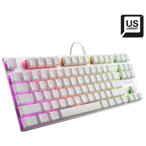 Sharkoon PureWriter TKL RGB Wit | Bedraad Toetsenbord | QWERTY US