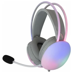 White Shark Firefly RGB | On-Ear Gaming Headset | 3,5mm Connector & USB-A | Wit