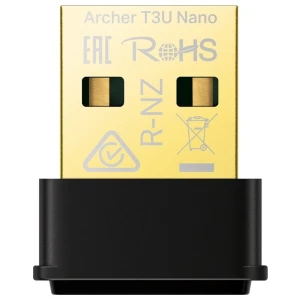 TP-Link Archer T3U Nano | Wi-Fi 5 USB Adapter | Dual-band (2,4 GHz / 5 GHz) | 1300 Mbps | USB 2.0 | Zwart