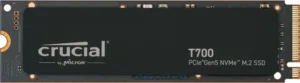 Crucial T700 | 1TB NVMe SSD | M.2 Gen5 | 11.700MB/s Lezen | 9.500MB/s Schrijven