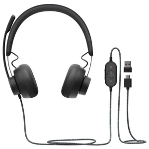 Logitech Zone | Bedrade On-ear Headset | USB-C & USB-A | Grafiet