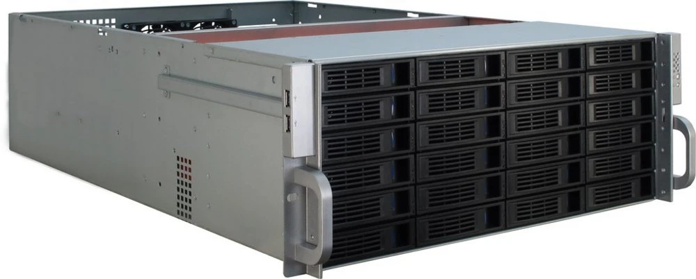 Inter-Tech 4U-4424 | Server Rack Case | Zwart/Zilver - Afbeelding 2