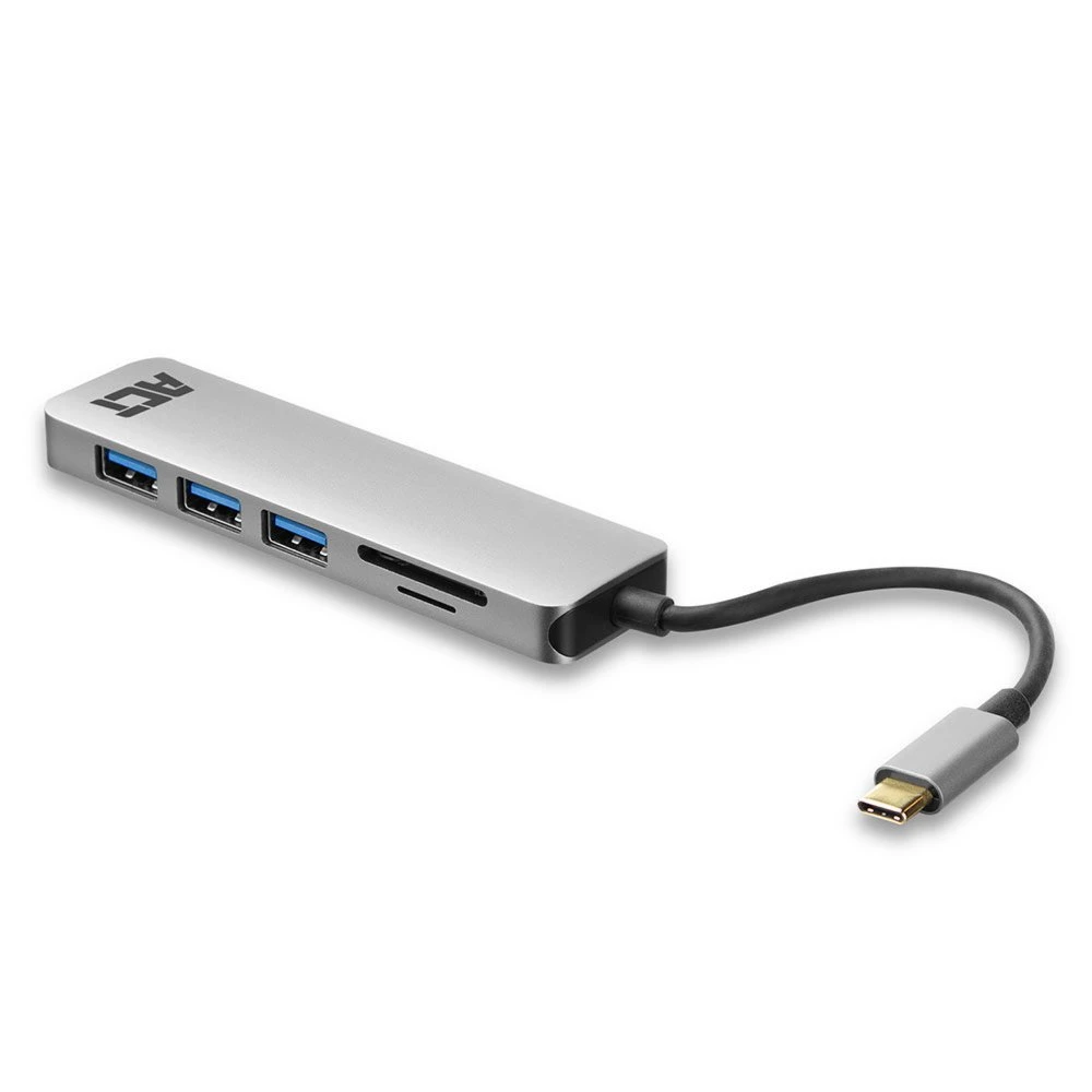 ACT AC7050 | 3-Poorts USB-C Hub | Kaartlezer | Zilver - Afbeelding 4