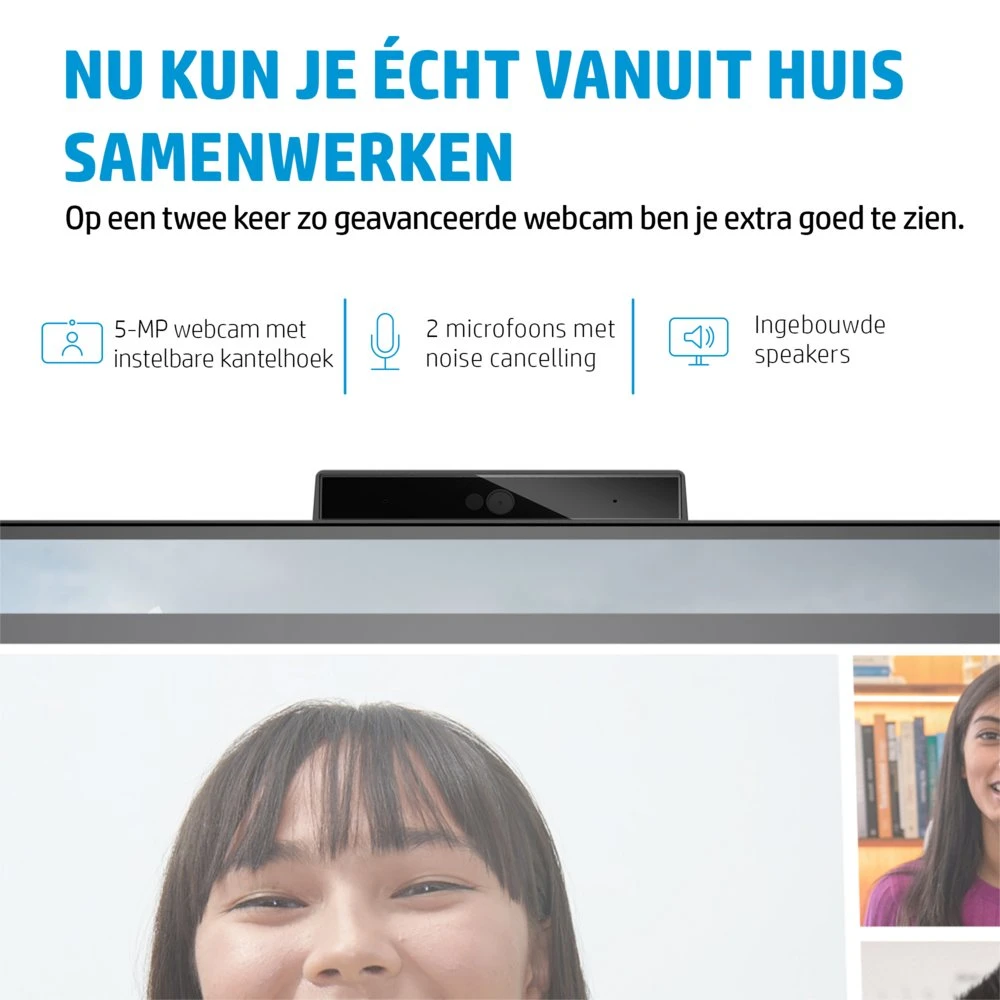 HP E34m G4 34" | 3440x1440 VA | 75Hz | Curved | USB-C | Webcam, Speakers, Microphone | Conference Monitor | Ergonomic Adjustments - Afbeelding 10