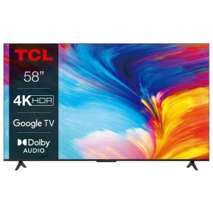 TCL 58P63 | 58'' Ultra HD 4K | LED Smart TV | Wifi | Google TV | HDR10 | 60Hz