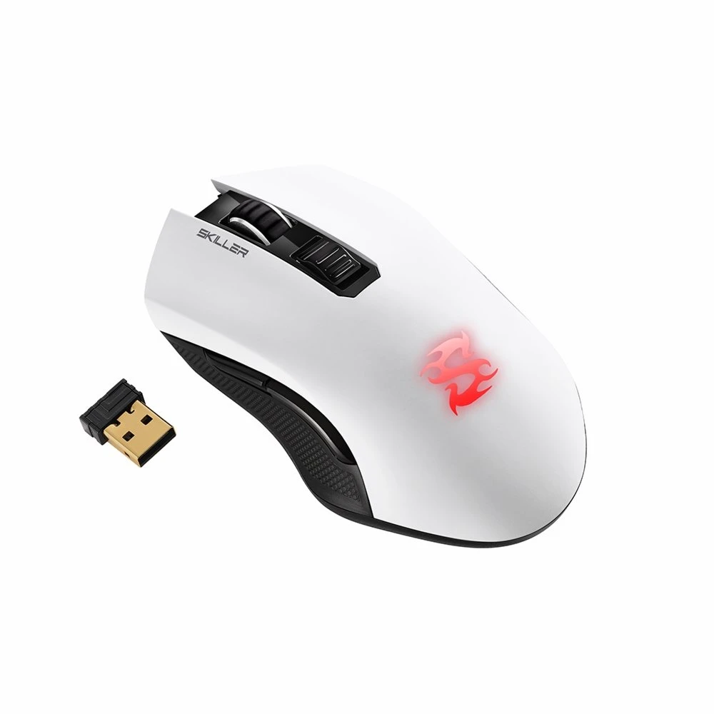 Sharkoon Skiller SGM3 | Draadloze Gaming Muis | Rechtshandig | RF + USB-A | 6000 DPI | Zwart - Afbeelding 2