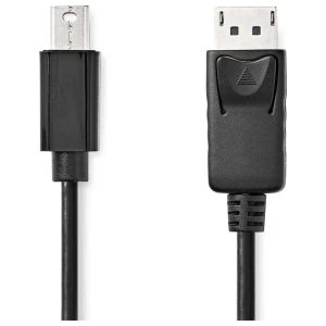 Nedis CCGL37400BK20 | Mini DisplayPort-naar-DisplayPort kabel | 2 m | Mini DisplayPort Male naar DisplayPort Male | Tot 4K@60Hz | Zwart