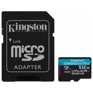 Kingston Technology | 512GB microSDXC Canvas Go! Plus Gen4 | 200MB/s | A2 U3 V30 | Inclusief Adapter