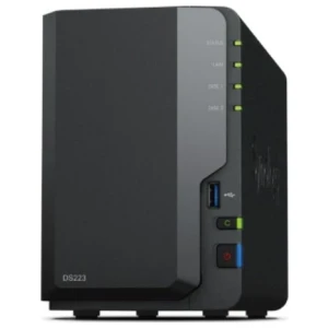 Synology DiskStation DS223 NAS | 2 Drive Bays | 1x Gigabit Ethernet | Zwart