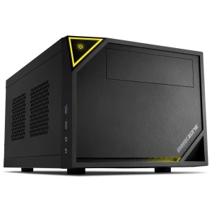 Sharkoon Shark Zone C10 | Mini-ITX Case | Zwart/Geel